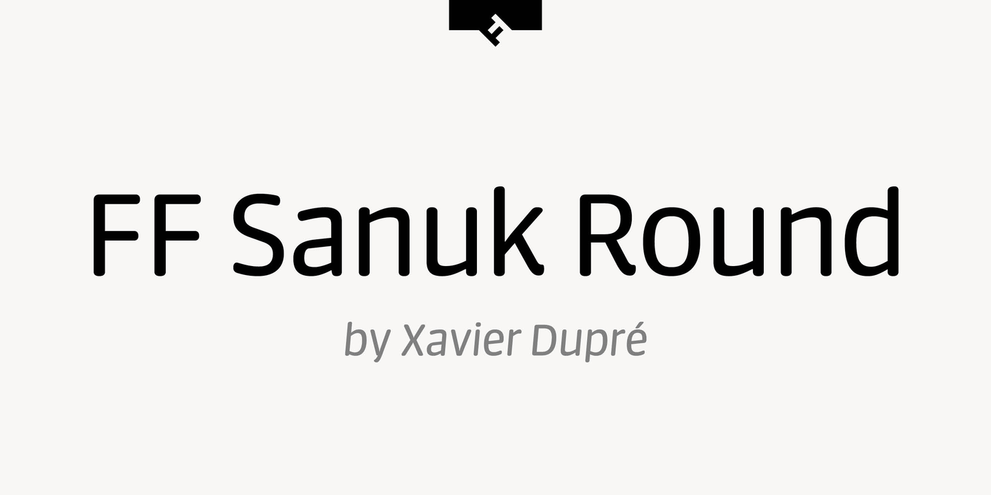Пример шрифта FF Sanuk Round